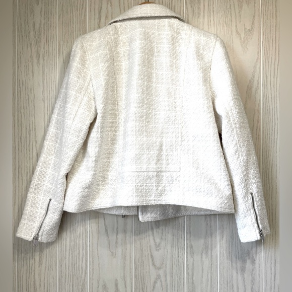 Ann Taylor Tweed Moto Jacket Size 12 NWT - Picture 6 of 7